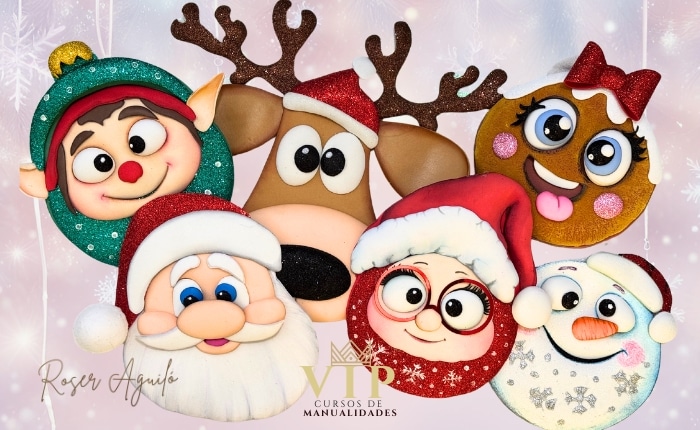 Esferitas navideñas patrones imprimibles
