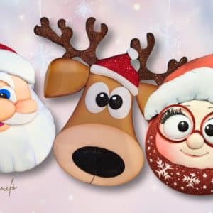 Esferitas Navideñas Noel Reno Rudolf