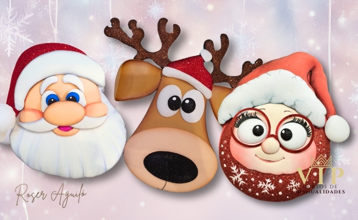 Esferitas Navideñas Noel Reno Rudolf