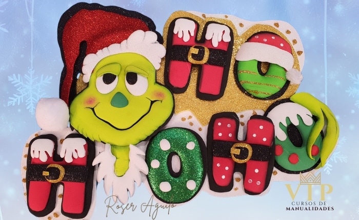 Topper o Aplique Navideño Grinch