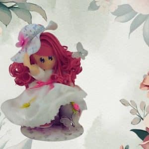 Muñeca de Comunión, Rayitos de Sol con pamela.